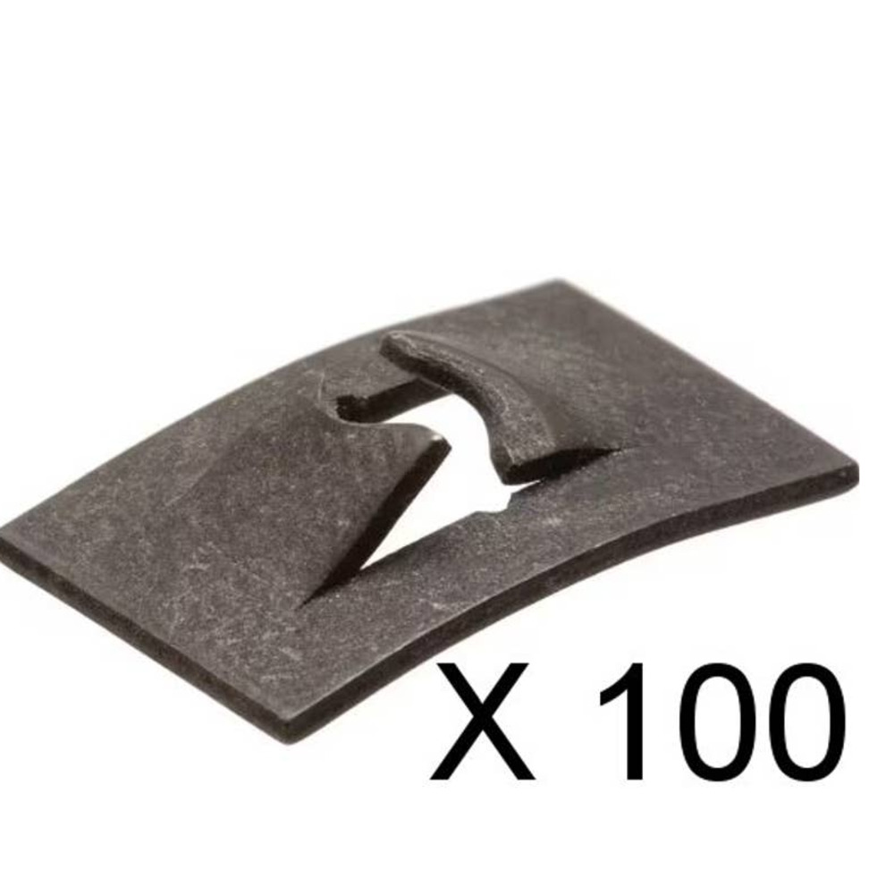 100 x #14 Plain Steel Flat Type Speed Nut (x 100 Nuts) + Free Shipping